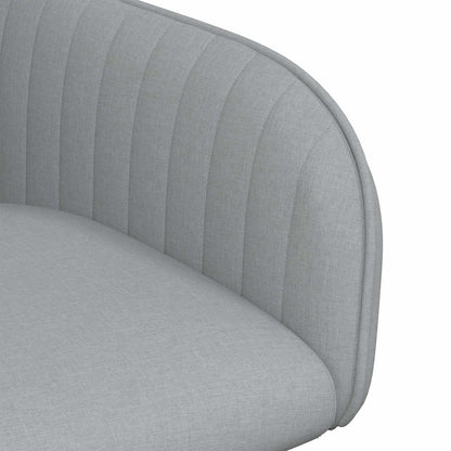 Eettafelstoelen 6 pcs Stof Lichtgrijs 56,5 x 50 x 87,5 cm