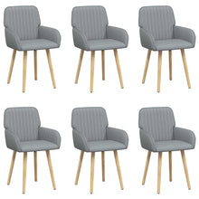 Eettafelstoelen 6 pcs Stof Lichtgrijs 56,5 x 50 x 87,5 cm