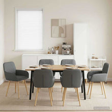 Eettafelstoelen 6 pcs Stof Donkergrijs 56,5 x 50 x 87,5 cm