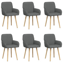 Eettafelstoelen 6 pcs Stof Donkergrijs 56,5 x 50 x 87,5 cm