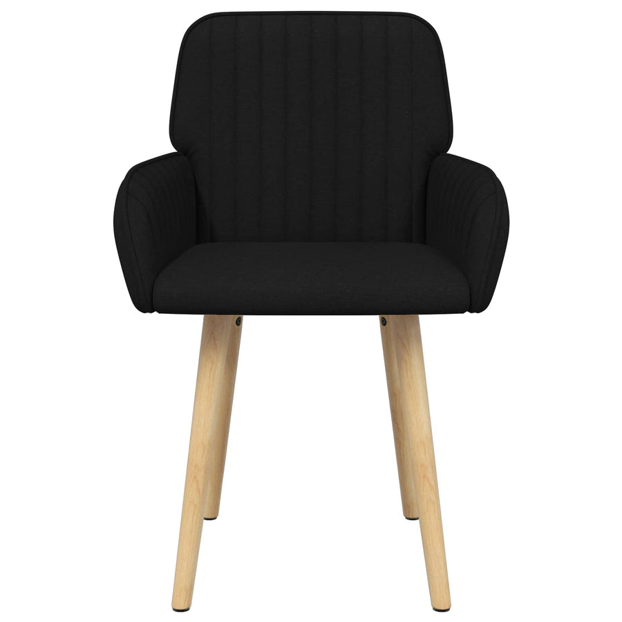 Eettafelstoelen 6 pcs Stof Zwart 56,5 x 50 x 87,5 cm