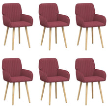 Eettafelstoelen 6 pcs Stof Wijnrood 56,5 x 50 x 87,5 cm