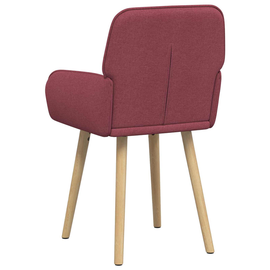 Eettafelstoelen 6 pcs Stof Wijnrood 56,5 x 50 x 87,5 cm