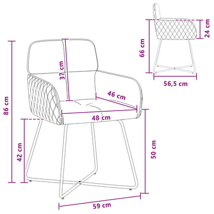 Eettafelstoelen 4 pcs fluweel Lichtgrijs 59 x 56,5 x 86 cm