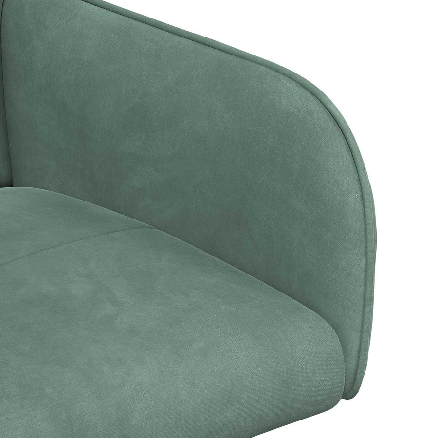 Eettafelstoelen 4 pcs fluweel Zeegroen 59 x 56,5 x 86 cm