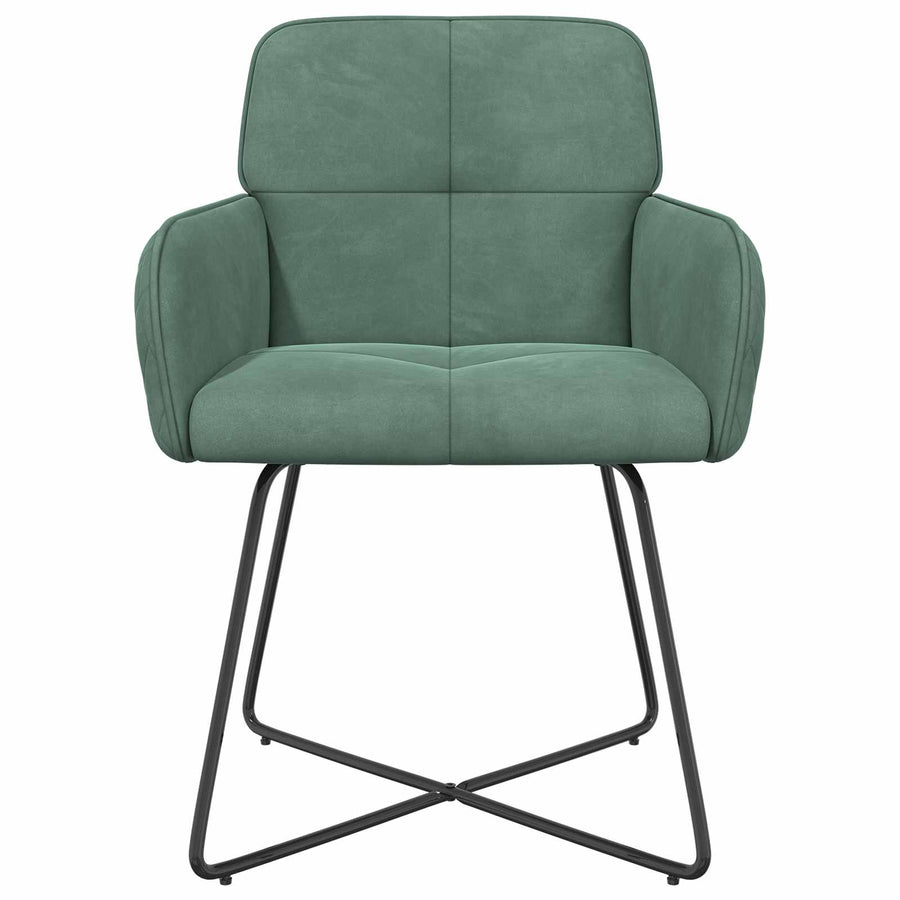Eettafelstoelen 4 pcs fluweel Zeegroen 59 x 56,5 x 86 cm