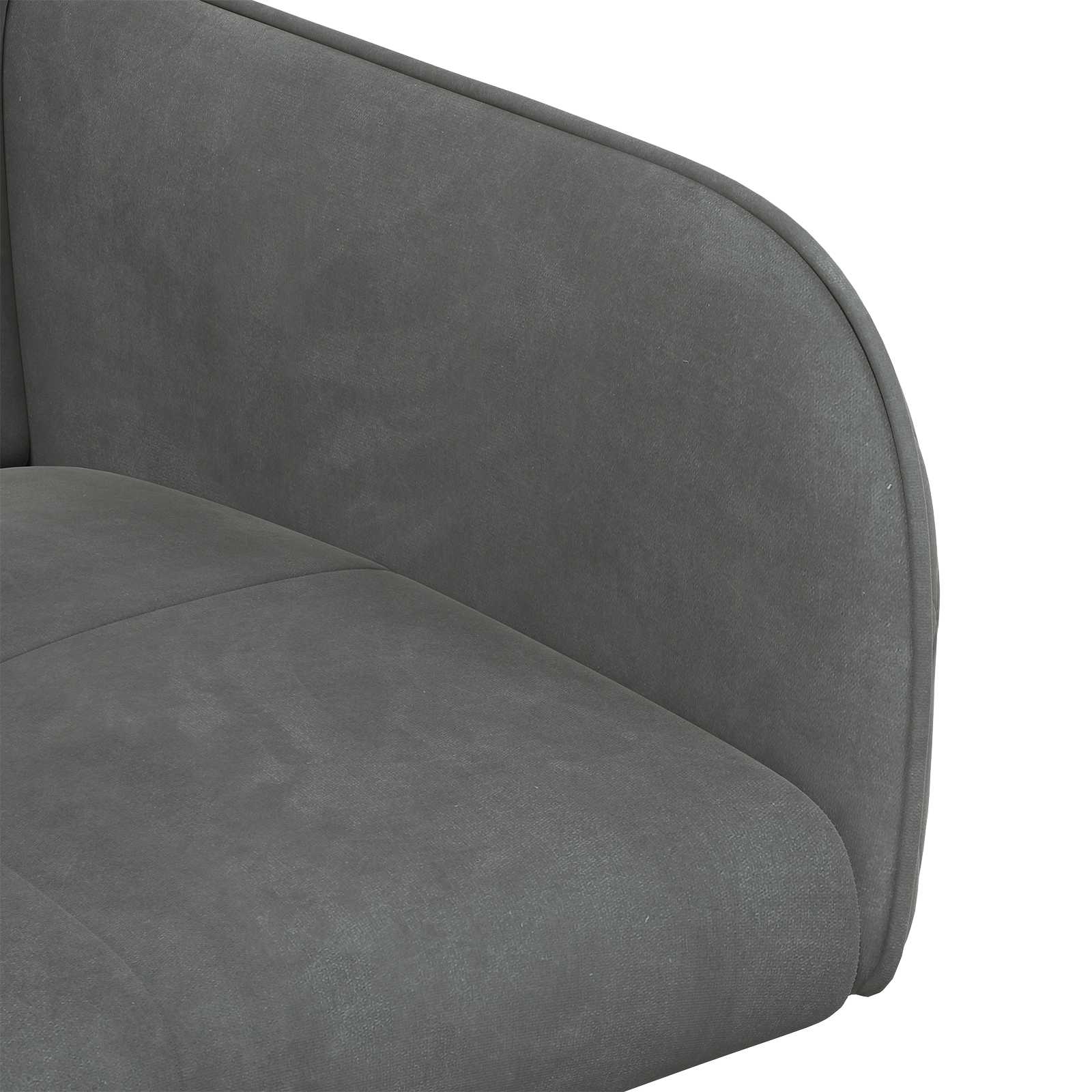 Eettafelstoelen 6 pcs fluweel Donkergrijs 59 x 56,5 x 86 cm
