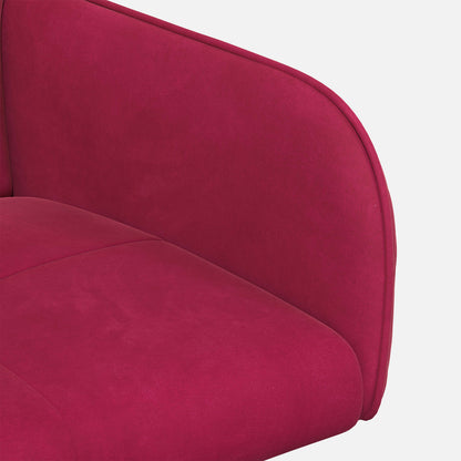 Eettafelstoelen 6 pcs fluweel Wijnrood 59 x 56,5 x 86 cm