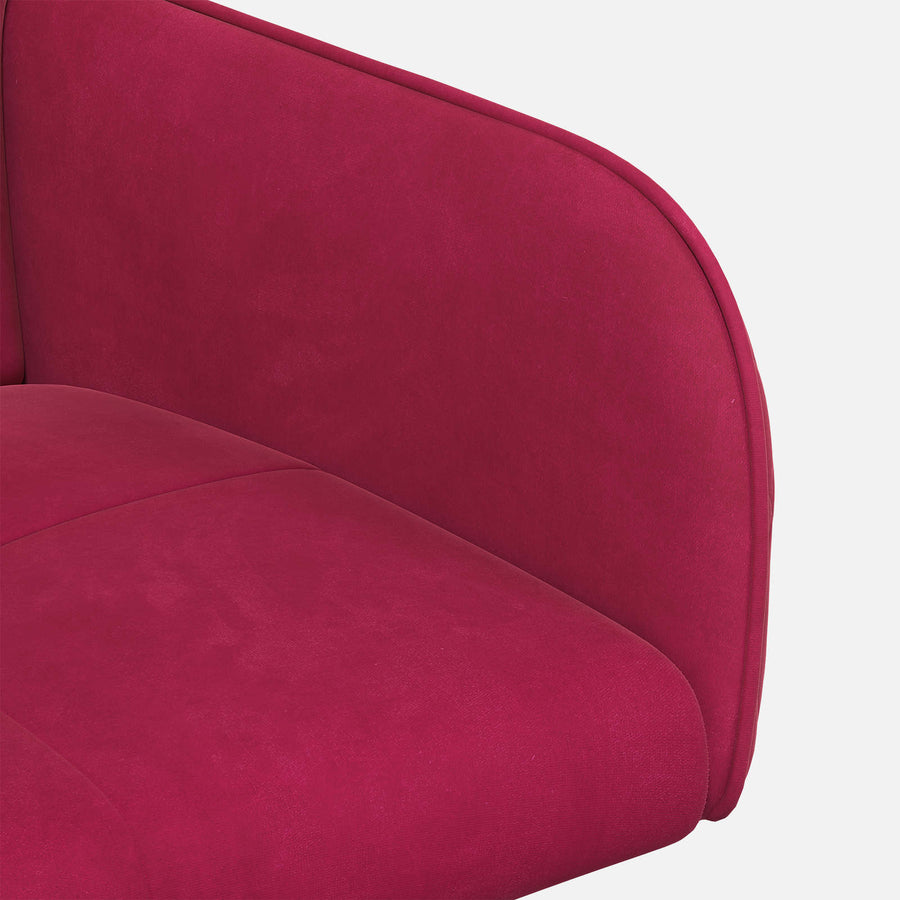 Eettafelstoelen 6 pcs fluweel Wijnrood 59 x 56,5 x 86 cm