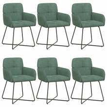 Eettafelstoelen 6 pcs fluweel Zeegroen 59 x 56,5 x 86 cm