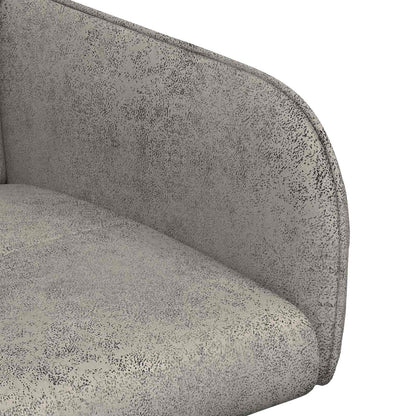 Eettafelstoelen 4 pcs Nep Suede Leer Lichtgrijs