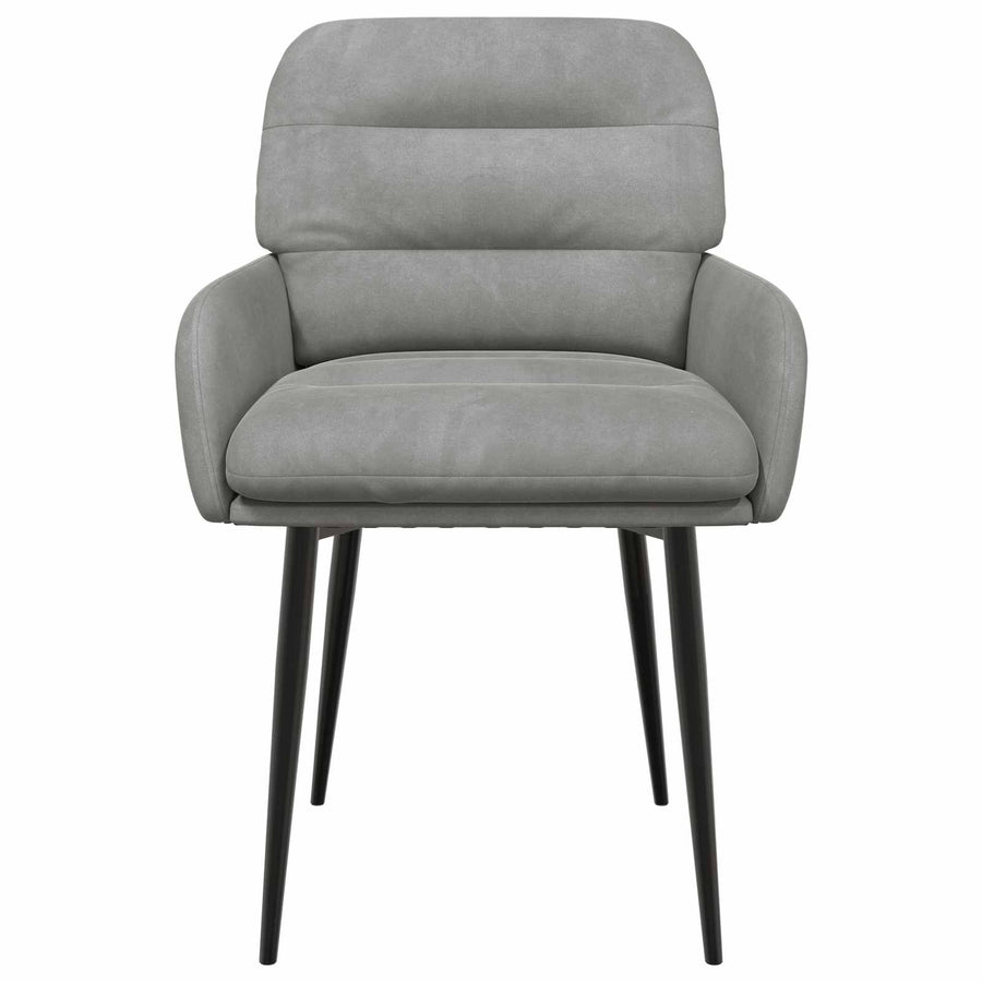 Eettafelstoelen 4 pcs fluweel Lichtgrijs 59 x 59,5 x 90 cm