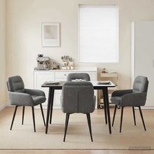 Eettafelstoelen 4 pcs fluweel Donkergrijs 59 x 59,5 x 90 cm