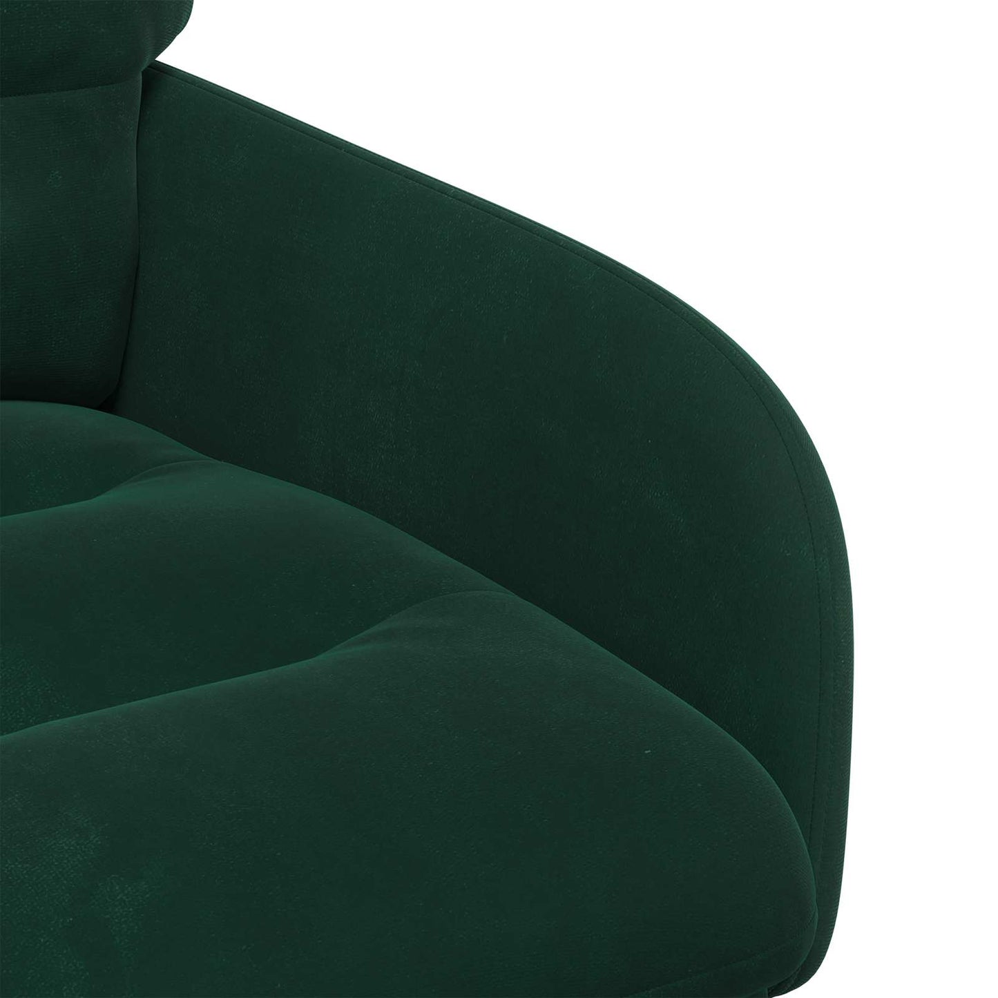 Eettafelstoelen 4 pcs fluweel Donkergroen 59 x 59,5 x 90 cm
