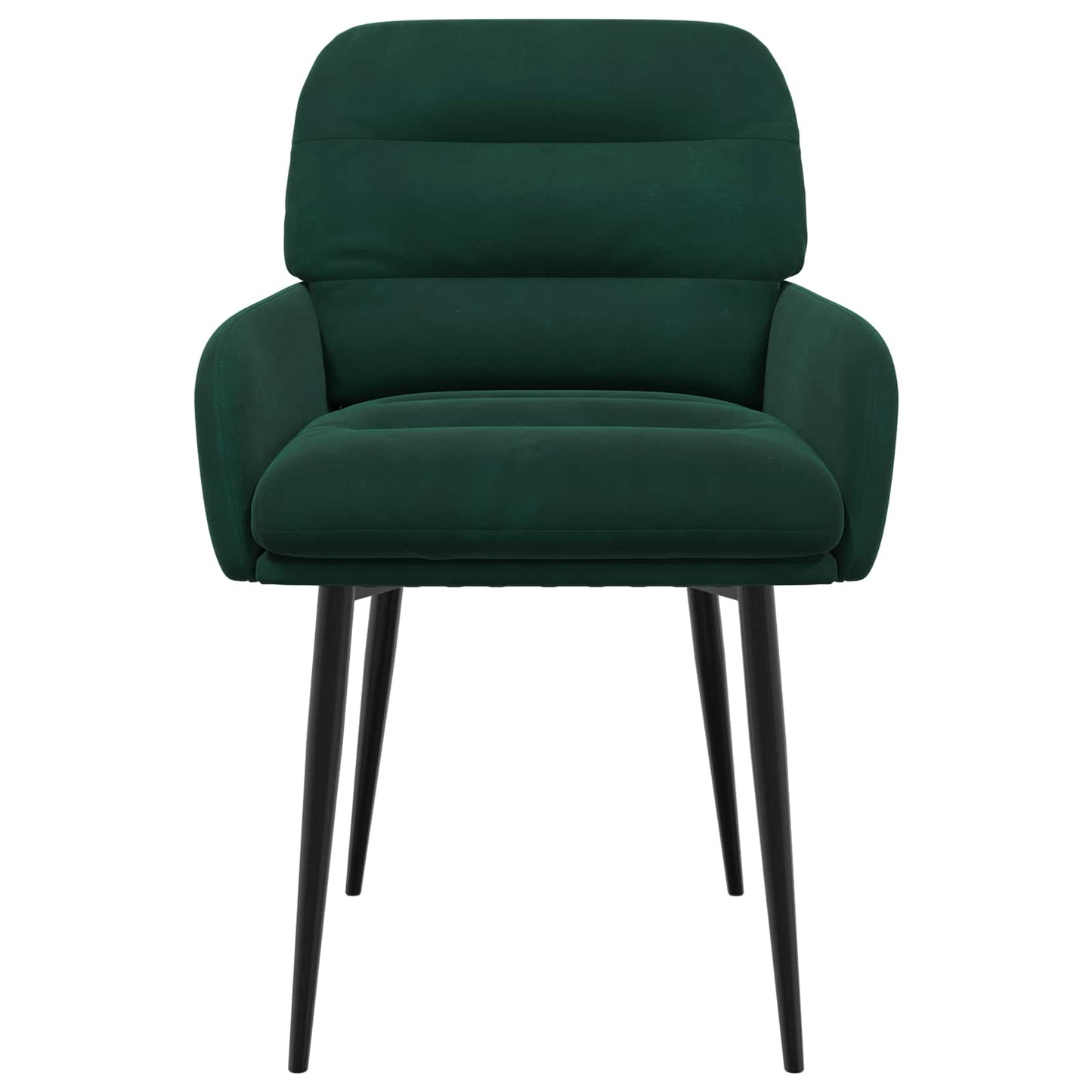 Eettafelstoelen 4 pcs fluweel Donkergroen 59 x 59,5 x 90 cm