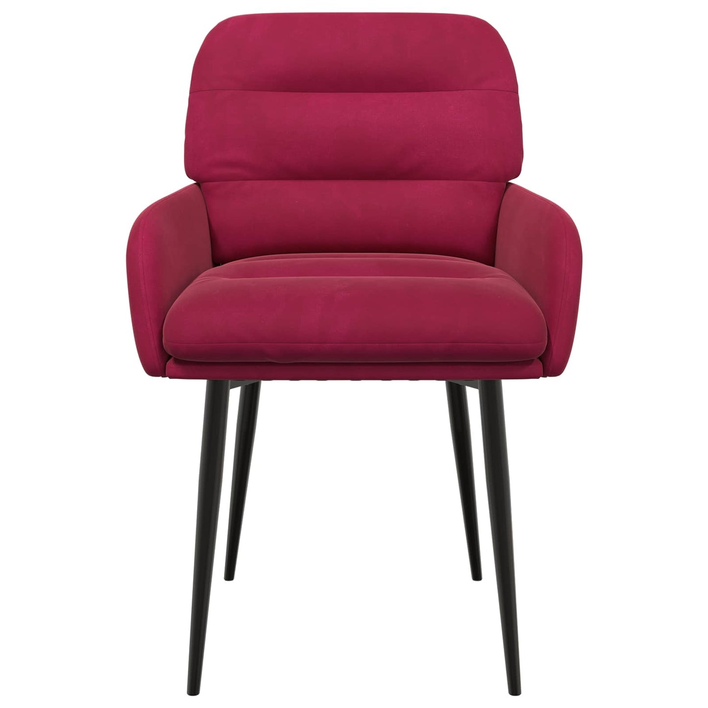 Eettafelstoelen 4 pcs fluweel Wijnrood 59 x 59,5 x 90 cm