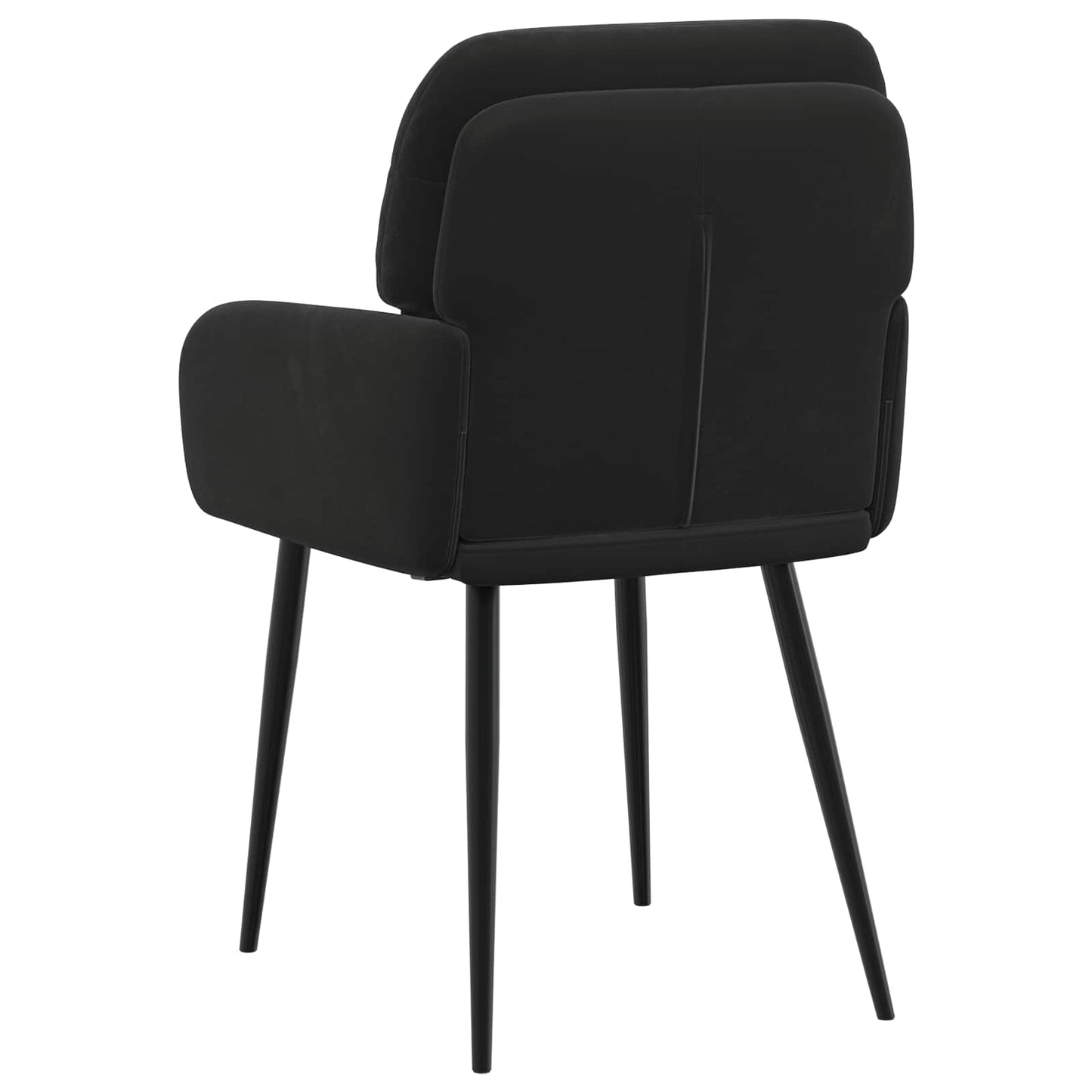 Eettafelstoelen 4 pcs fluweel Zwart 59 x 59,5 x 90 cm