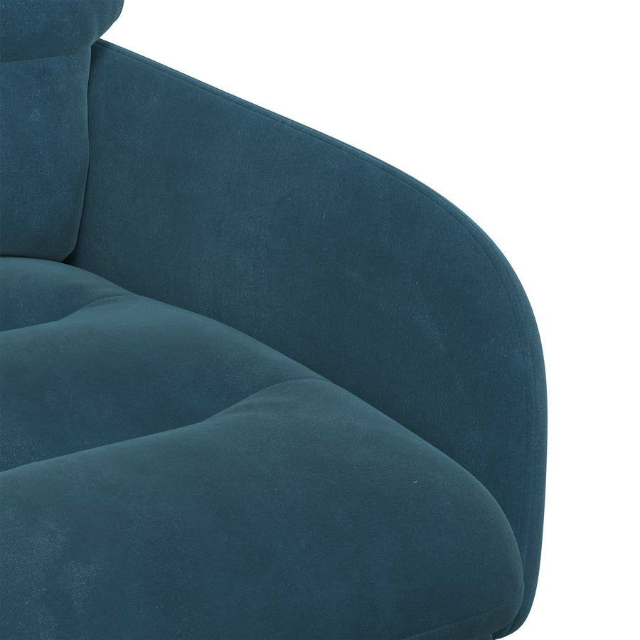 Eettafelstoelen 4 pcs fluweel Blauw 59 x 59,5 x 90 cm