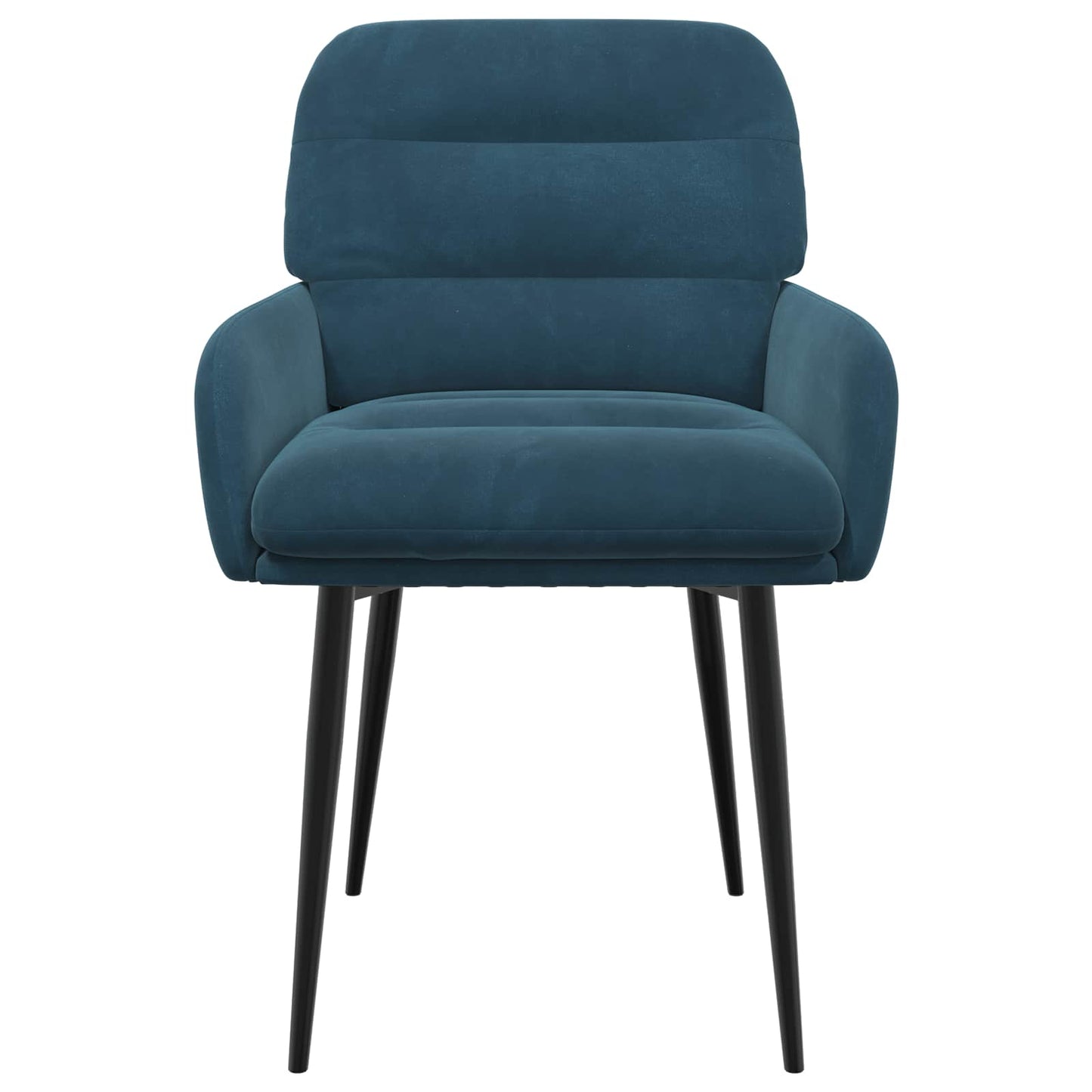 Eettafelstoelen 4 pcs fluweel Blauw 59 x 59,5 x 90 cm