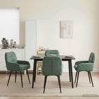 Eettafelstoelen 4 pcs fluweel Zeegroen 59 x 59,5 x 90 cm
