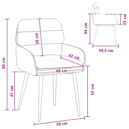 Eettafelstoelen 4 pcs fluweel Zeegroen 59 x 59,5 x 90 cm