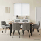 Eettafelstoelen 6 pcs fluweel Lichtgrijs 59 x 59,5 x 90 cm