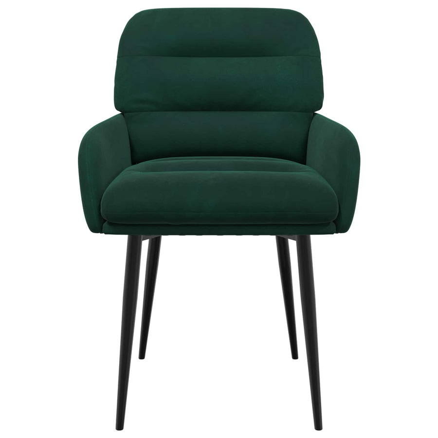 Eettafelstoelen 6 pcs fluweel Donkergroen 59 x 59,5 x 90 cm