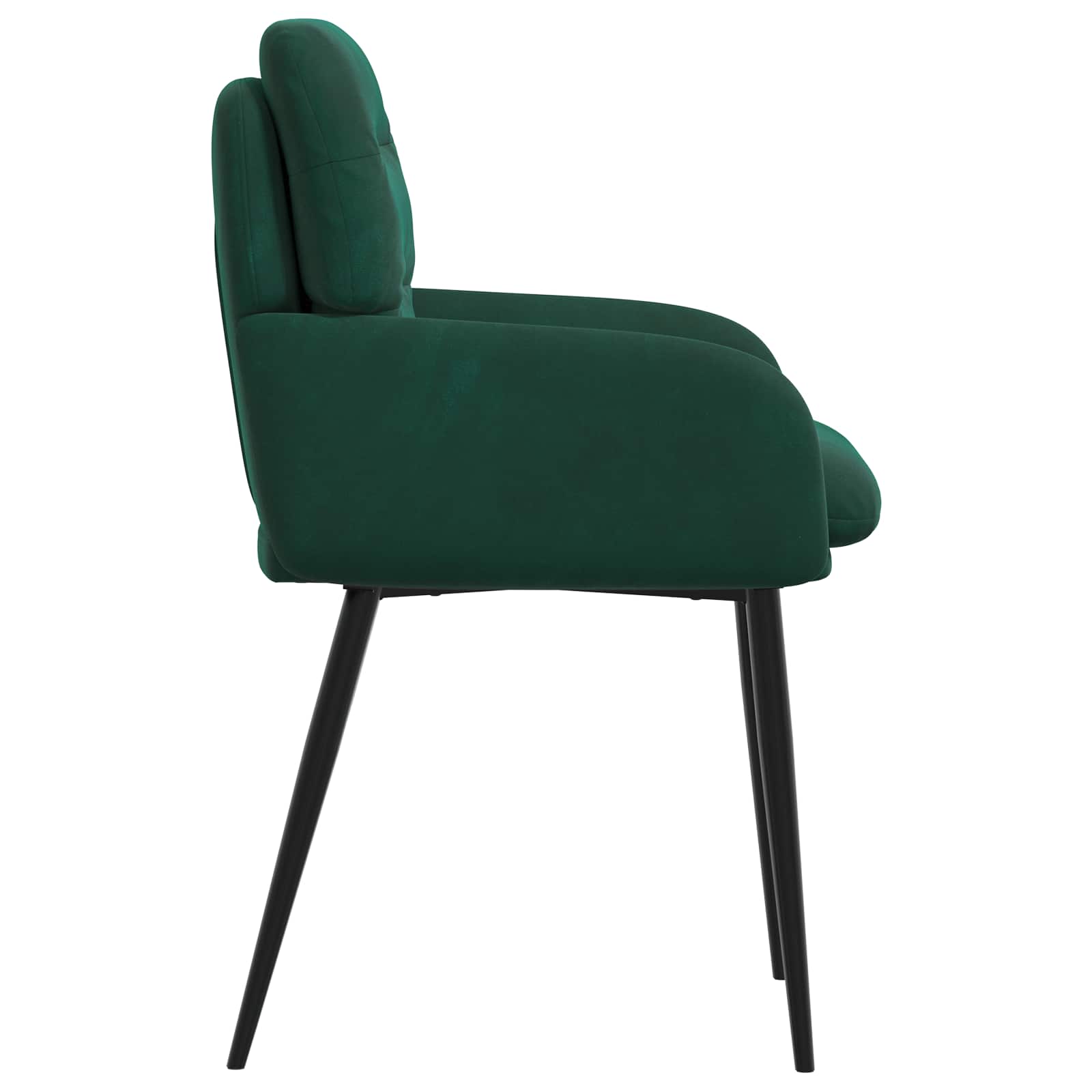 Eettafelstoelen 6 pcs fluweel Donkergroen 59 x 59,5 x 90 cm