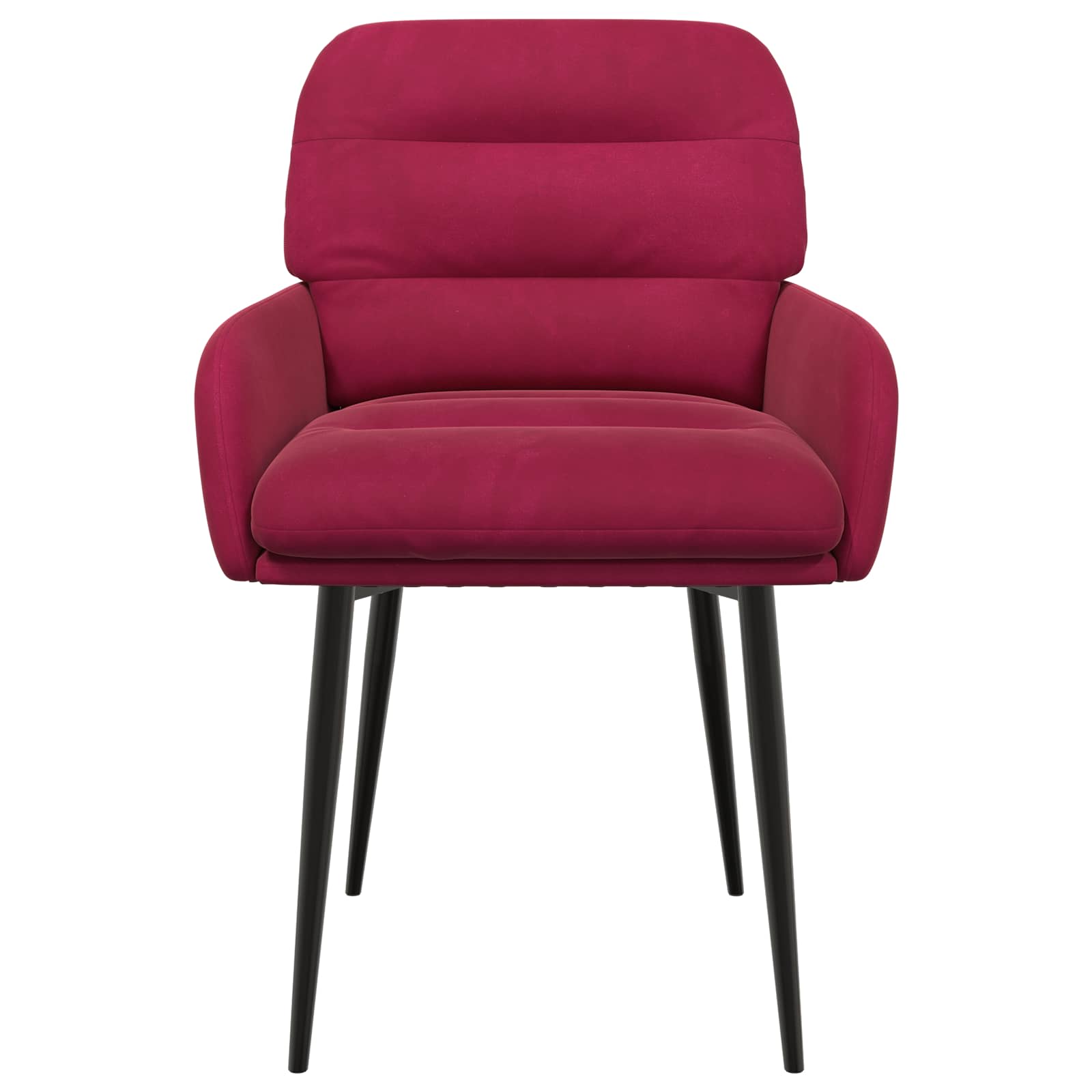 Eettafelstoelen 6 pcs fluweel Wijnrood 59 x 59,5 x 90 cm