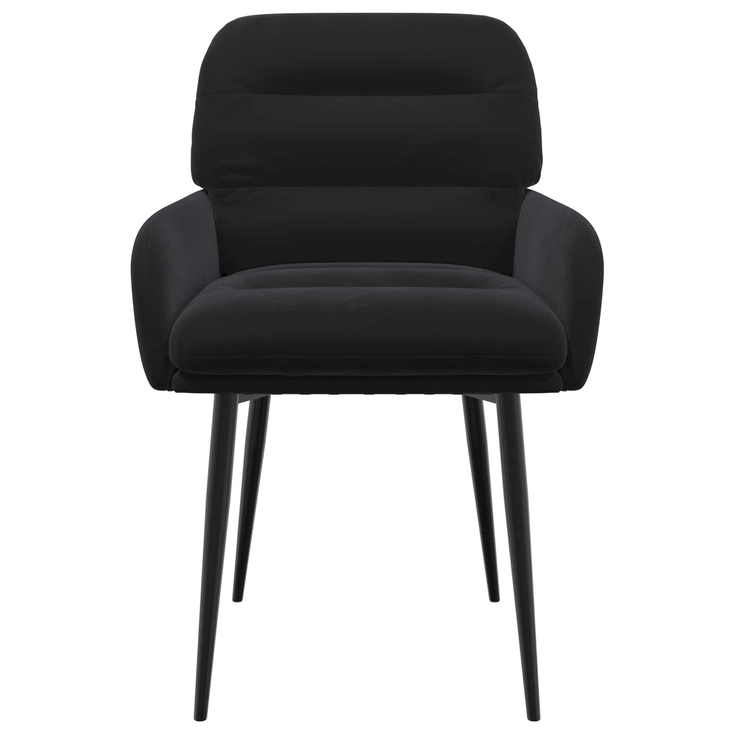 Eettafelstoelen 6 pcs fluweel Zwart 59 x 59,5 x 90 cm