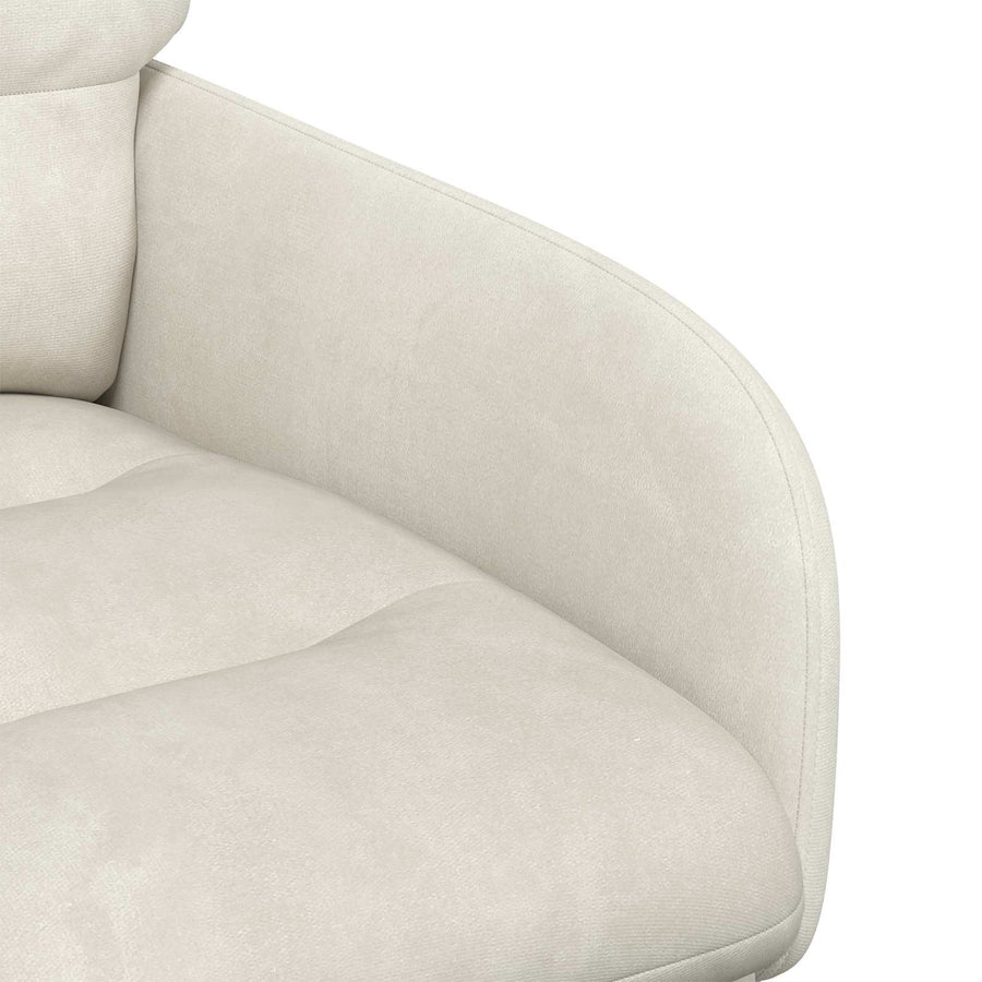 Eettafelstoelen 6 pcs fluweel Crèmekleurig 59 x 59,5 x 90 cm
