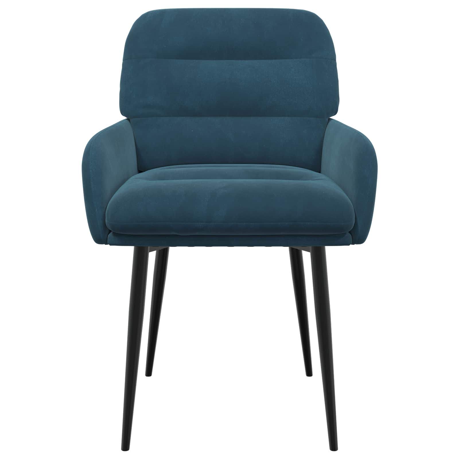 Eettafelstoelen 6 pcs fluweel Blauw 59 x 59,5 x 90 cm