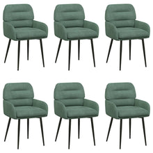 Eettafelstoelen 6 pcs fluweel Zeegroen 59 x 59,5 x 90 cm