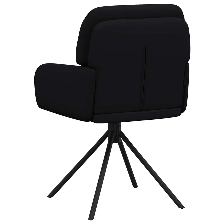 Draai Eetstoelen 4 pcs Kunstleer Zwart 59 x 59,5 x 90 cm