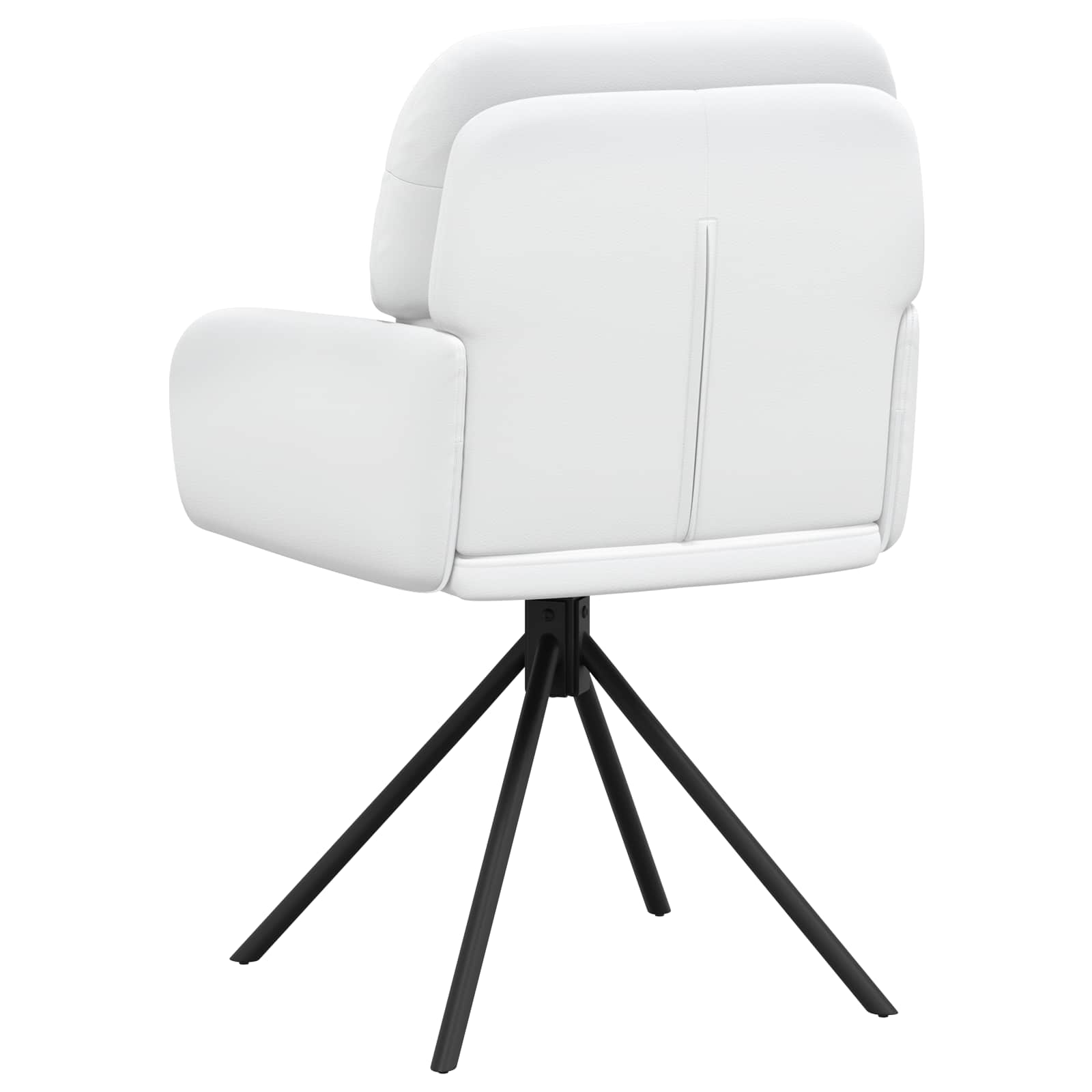 Draai Eetstoelen 4 pcs Kunstleer Wit 59 x 59,5 x 90 cm