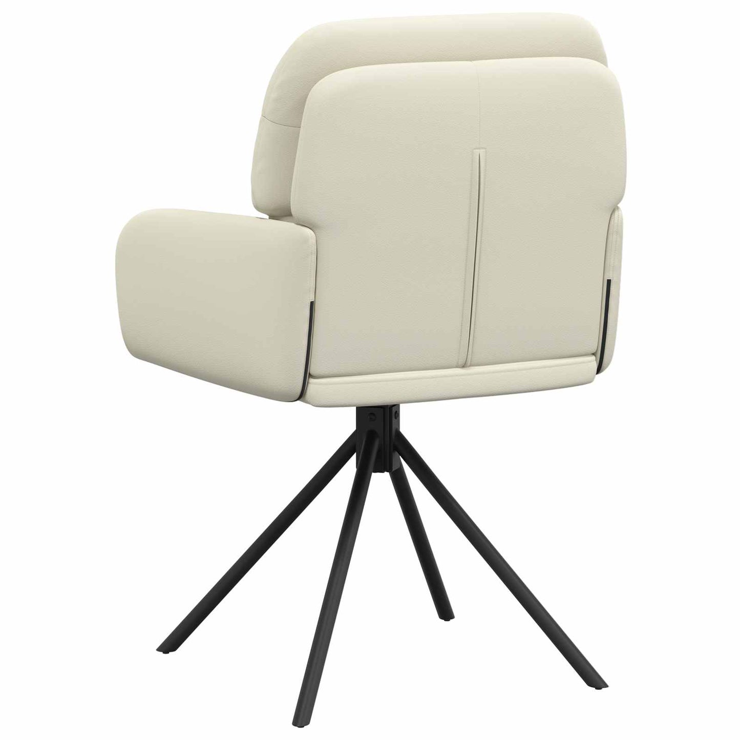 Draai Eetstoelen 6 pcs Kunstleer Crèmekleurig 59 x 59,5 x 90 cm