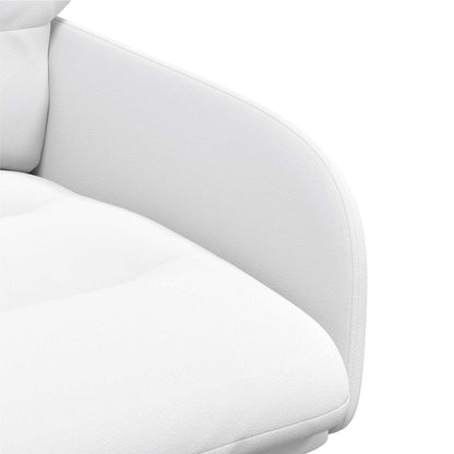 Draai Eetstoelen 6 pcs Kunstleer Wit 59 x 59,5 x 90 cm