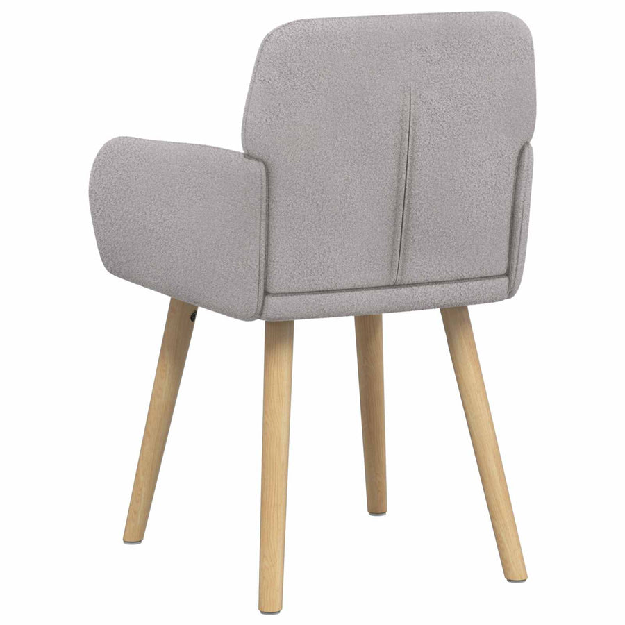 Eettafelstoelen 4 pcs Bouclé Lichtgrijs 59 x 57 x 85 cm
