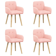 Eettafelstoelen 4 pcs Bouclé Roze 59 x 57 x 85 cm