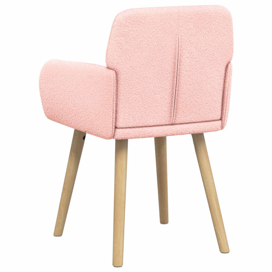 Eettafelstoelen 4 pcs Bouclé Roze 59 x 57 x 85 cm