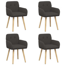 Eettafelstoelen 4 pcs Bouclé Donkergrijs 59 x 57 x 85 cm