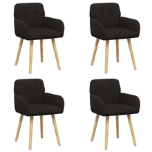 Eettafelstoelen 4 pcs Bouclé Zwart 59 x 57 x 85 cm