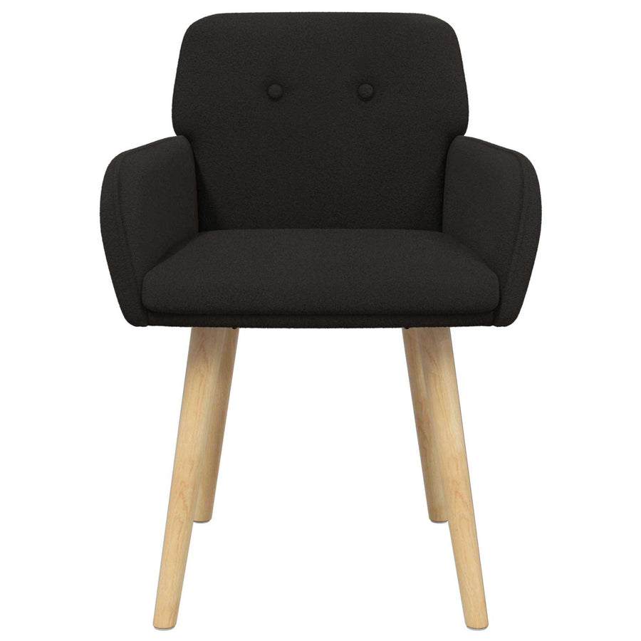 Eettafelstoelen 4 pcs Bouclé Zwart 59 x 57 x 85 cm