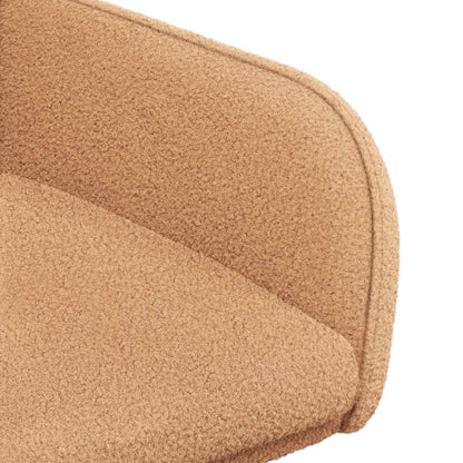 Eettafelstoelen 4 pcs Bouclé Beige 59 x 57 x 85 cm