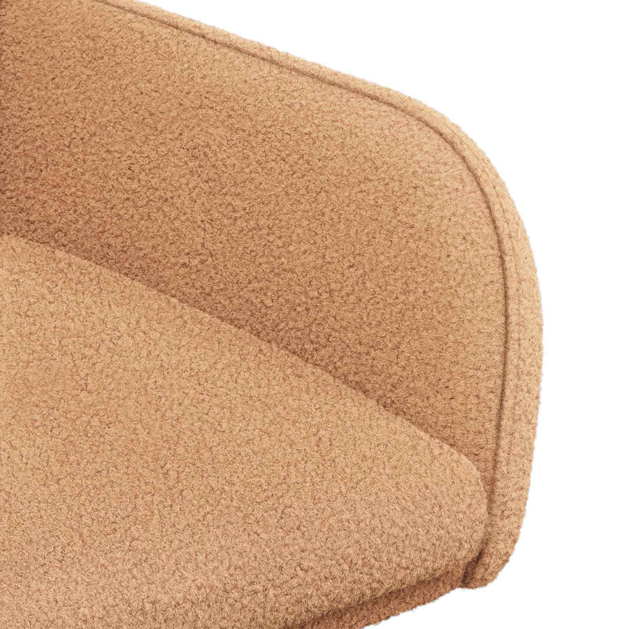 Eettafelstoelen 4 pcs Bouclé Beige 59 x 57 x 85 cm