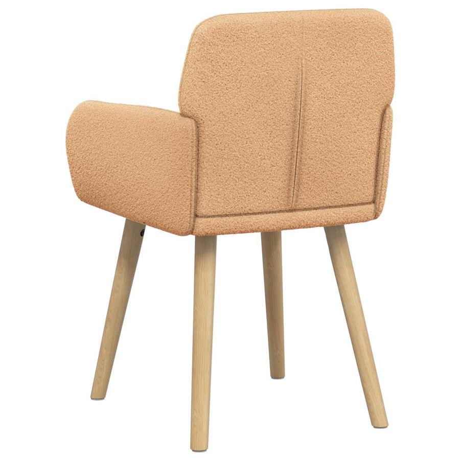 Eettafelstoelen 4 pcs Bouclé Beige 59 x 57 x 85 cm