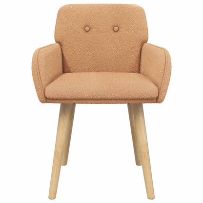 Eettafelstoelen 4 pcs Bouclé Beige 59 x 57 x 85 cm