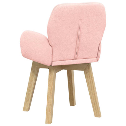 Eettafelstoelen 6 pcs Bouclé Roze 59 x 57 x 85 cm