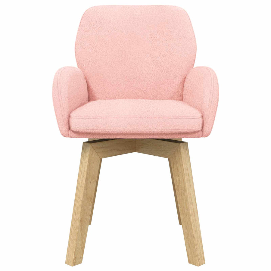 Eettafelstoelen 6 pcs Bouclé Roze 59 x 57 x 85 cm