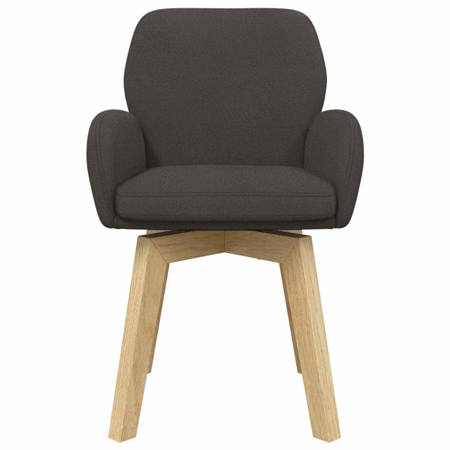 Eettafelstoelen 6 pcs Bouclé Donkergrijs 59 x 57 x 85 cm